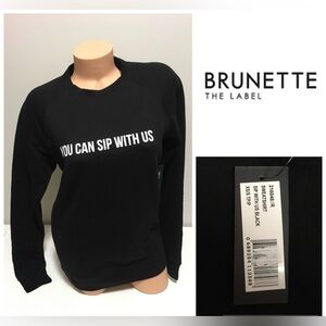 🆕BRUNETTE THE LABEL - XS/S - NWT - MEAN GIRLS - YOU CAN SIP WITH US SWEATSHIRT